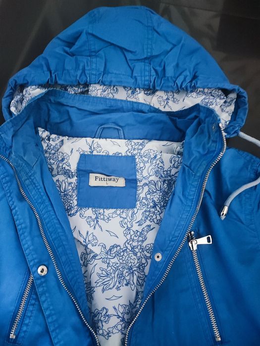 Kurtka parka niebieska m-l