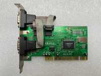 NM9735 REV C karta PCI  2 x RS232  MOSCHIP MCS9835CV 2x COM (DB9)