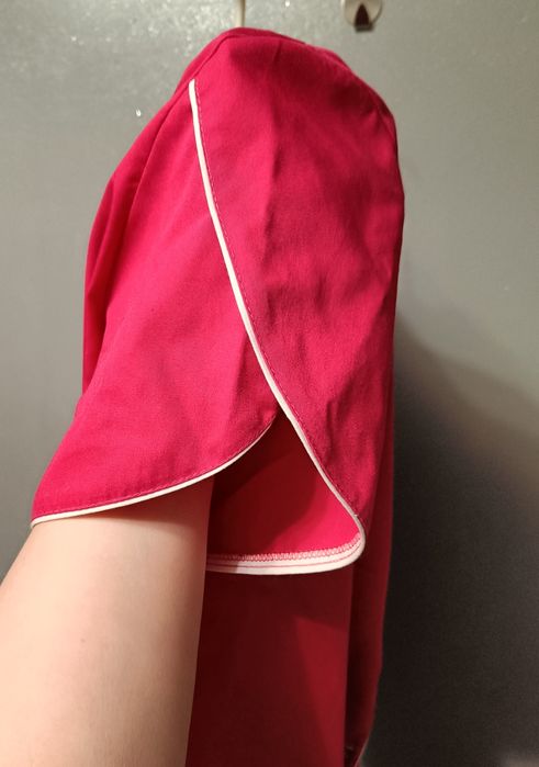 Fartuch kosmetyczny amarantowy róż