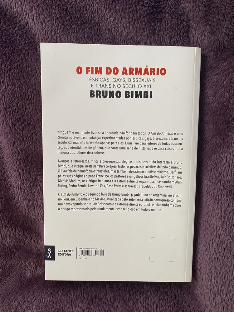 Livro - O fim do armário de Bruno Bimbi