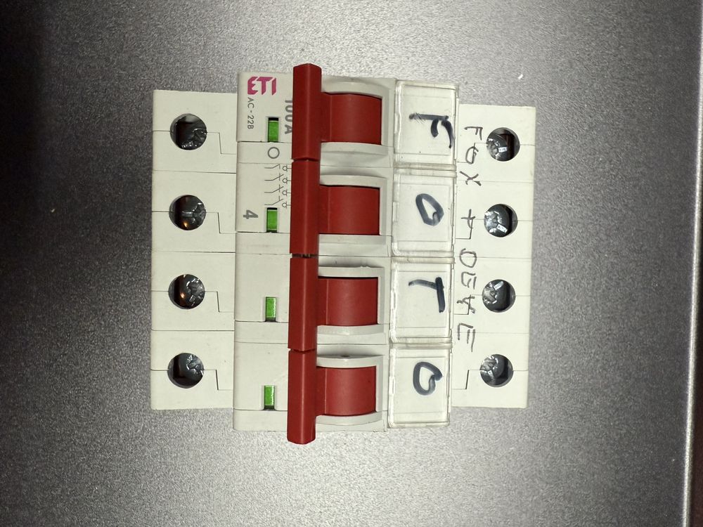 Rozłącznik izolacyjny 3P 100A SV3100 sv4100 modułowy ETI
