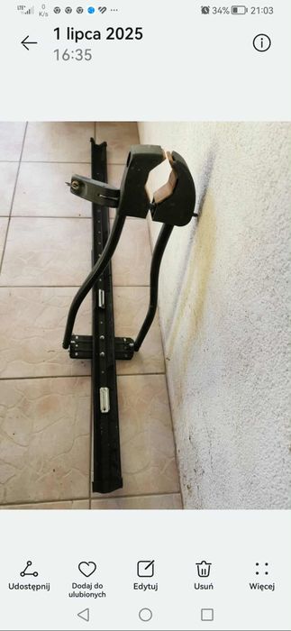 Bagażnik rowerowy na dach
