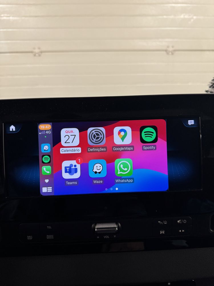 Apple carplay com cabo, ligaçao bluetooth no telemovel