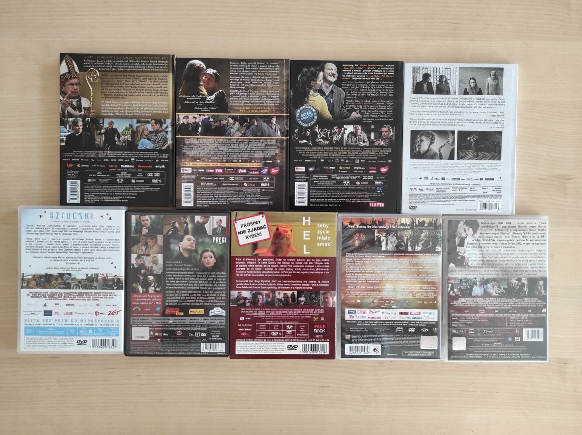 9 x DVD - kino polskie - Wołyń - Kler - Pod mocnym aniołem