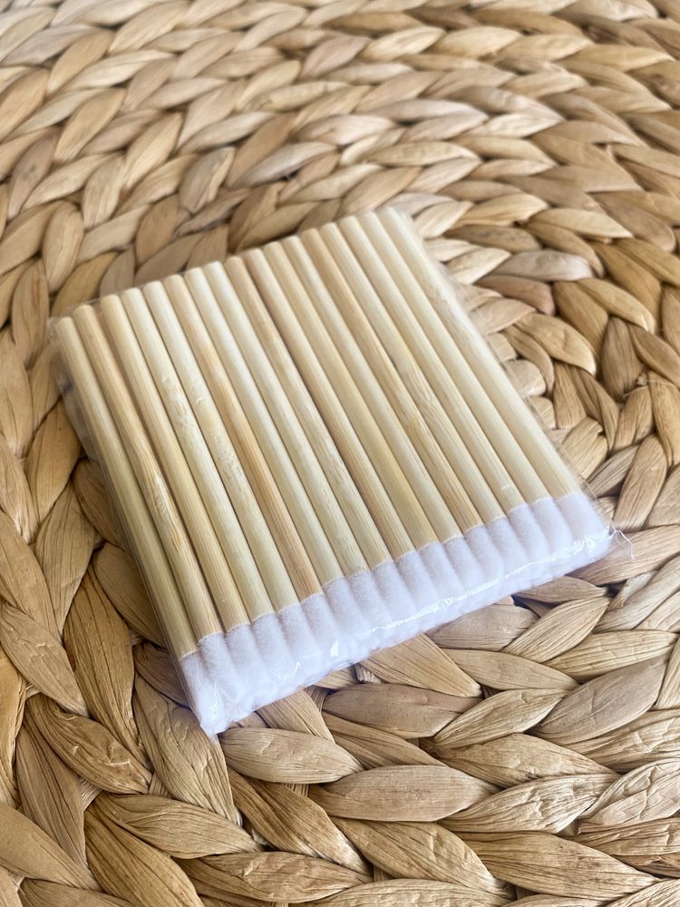 Bambusowe jednorazowe aplikatory do ust ekologiczne do pomadki szminki