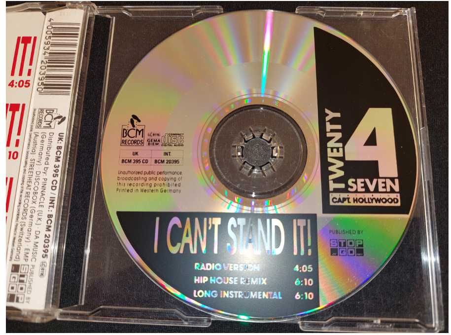 Twenty 4 Seven I Can't Stand It! CD 1990