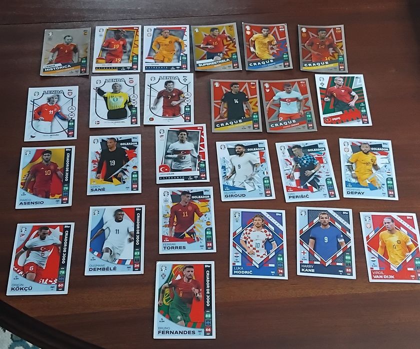 Vendo cartas da Eurocopa 2024