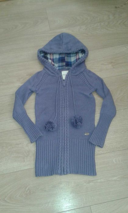 122/128 Sweter sweterek RESERVED Kids dziewczęcy bluza z kapturem