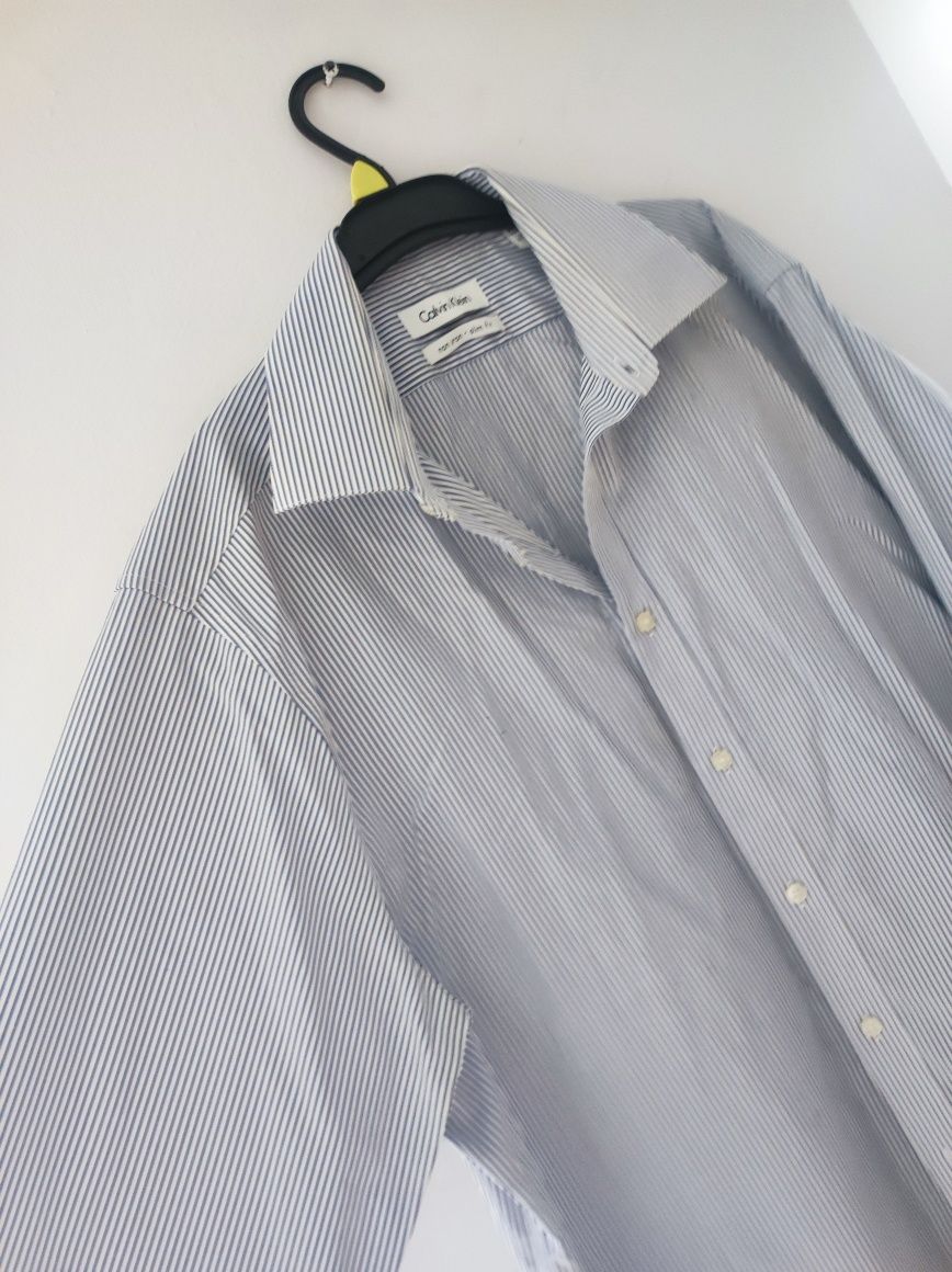 Koszula Calvin klein slim fit roz 16