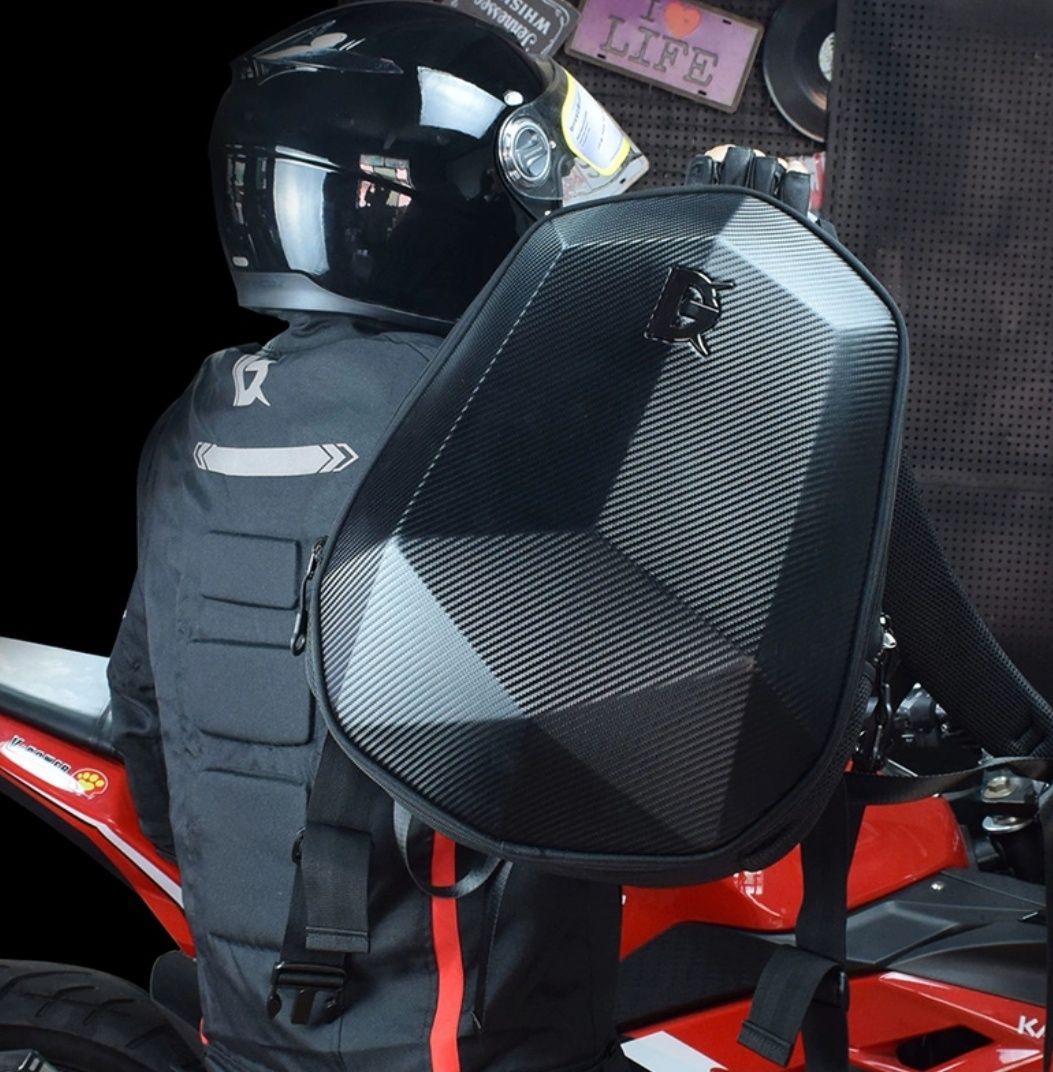 Моторюкзак с дождевиком, для шлема и ноутбука рюкзак для мотоциклистов