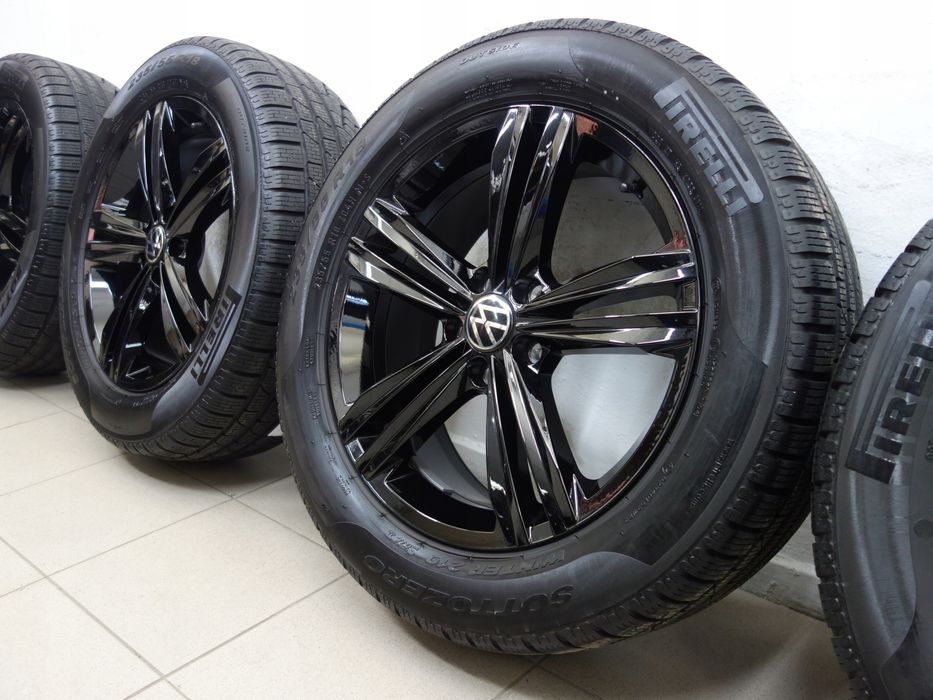 5x112 235/55R18 Koła zimowe VW OE Tiguan Pirelli jak nowe 4x8m