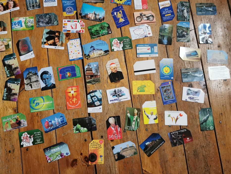 Karty telefoniczne do budki - 147 sztuk