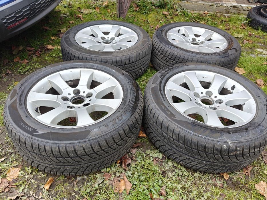 Felgi do BMW z prawie nowymi oponami zimowymi 225/55 r16 DOT24 e46 E90