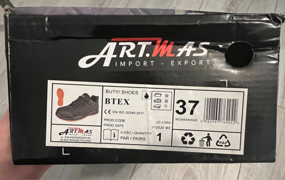 Damskie buty BHP - jak nowe