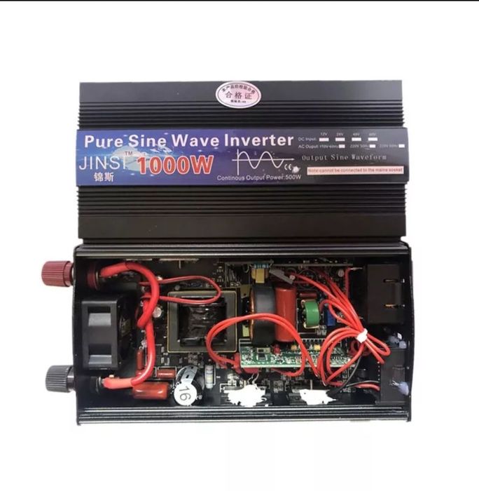 Інвертор 12v; 24; 48; 60v-220v пІкове навантаження 1000w. Чистий синус