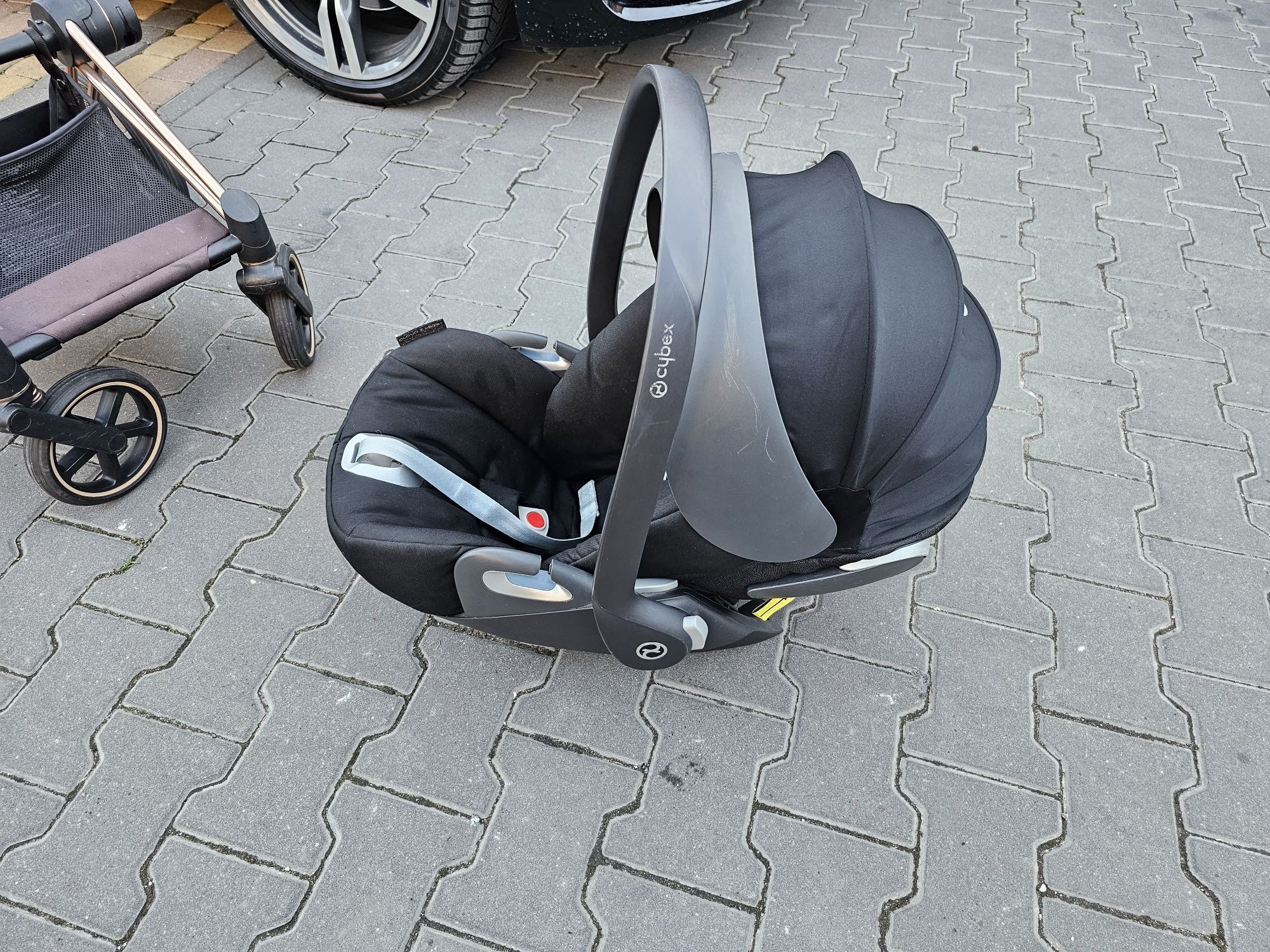 Cybex - Priam 2.0 4w1  Rose Gold z fotelikiem Cloud T i Bazą T