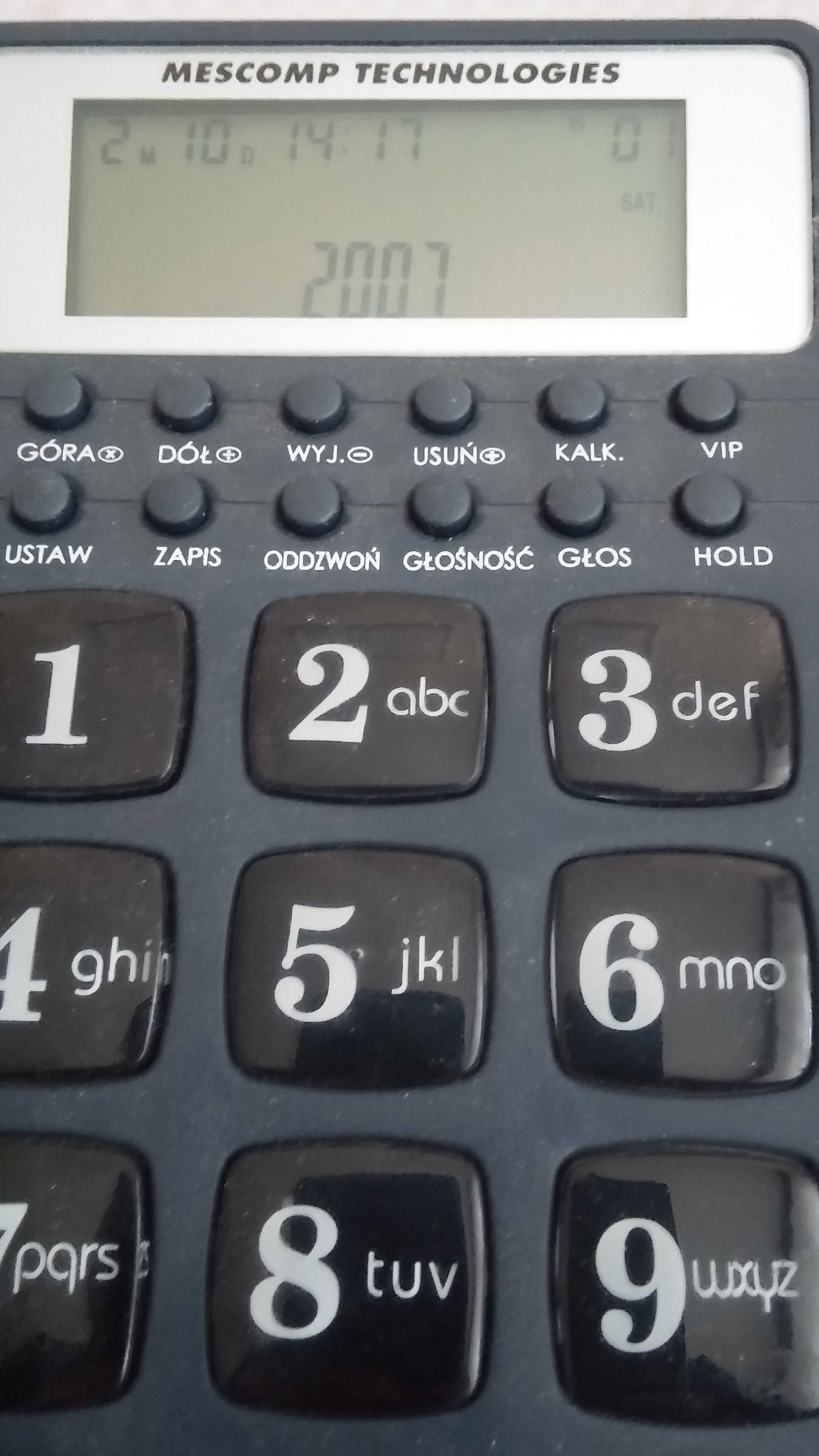 Telefon Mescomp dla seniora (duże czytelne klawisze)możliwa wysyłka
