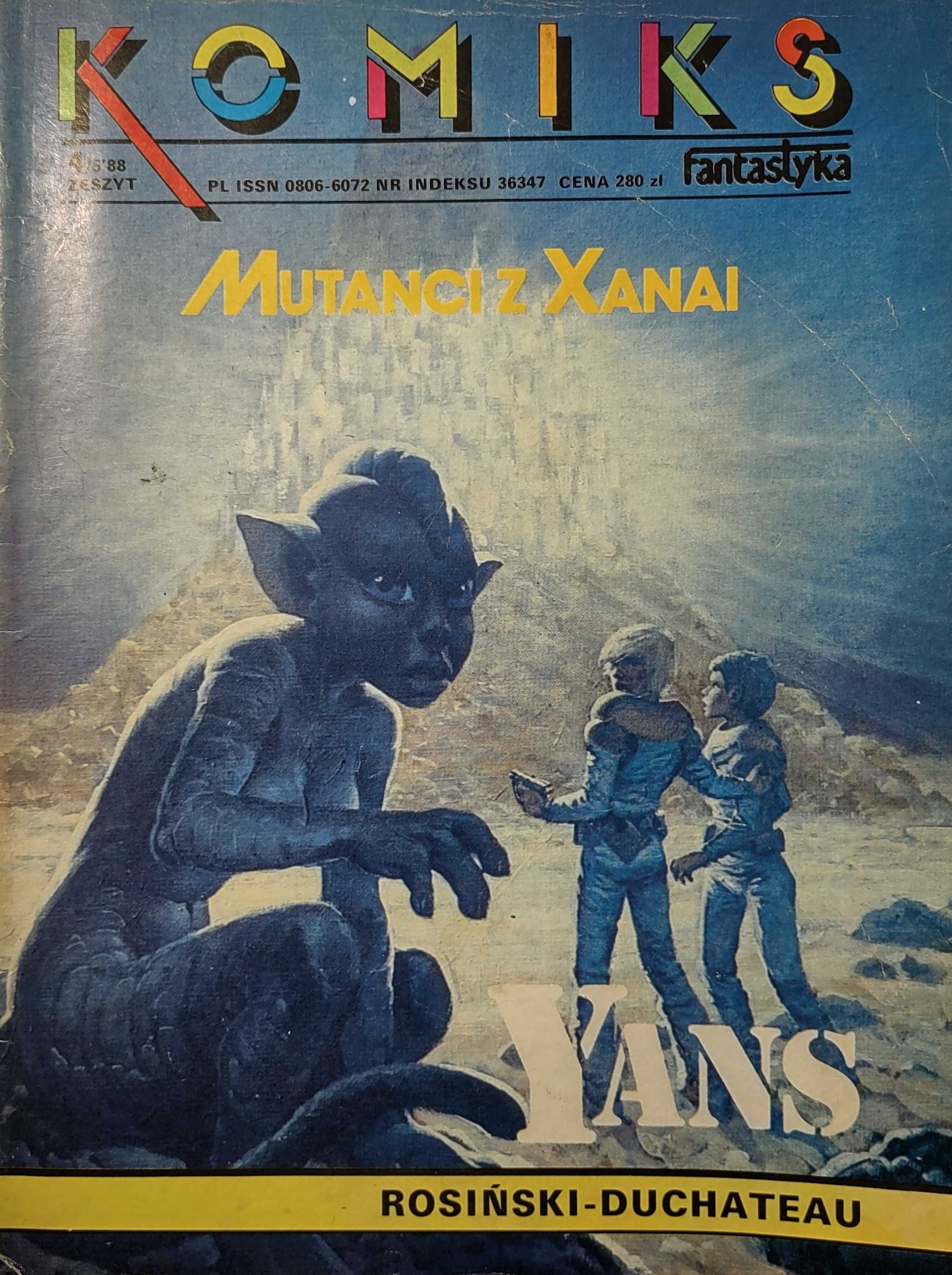 Komiks Fantastyka 4/88 Yans Mutanci z Xanai