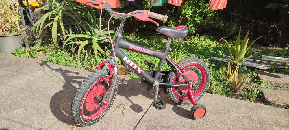 Bicicleta super robusta bom estado c rodinhas vendo ou  troco
