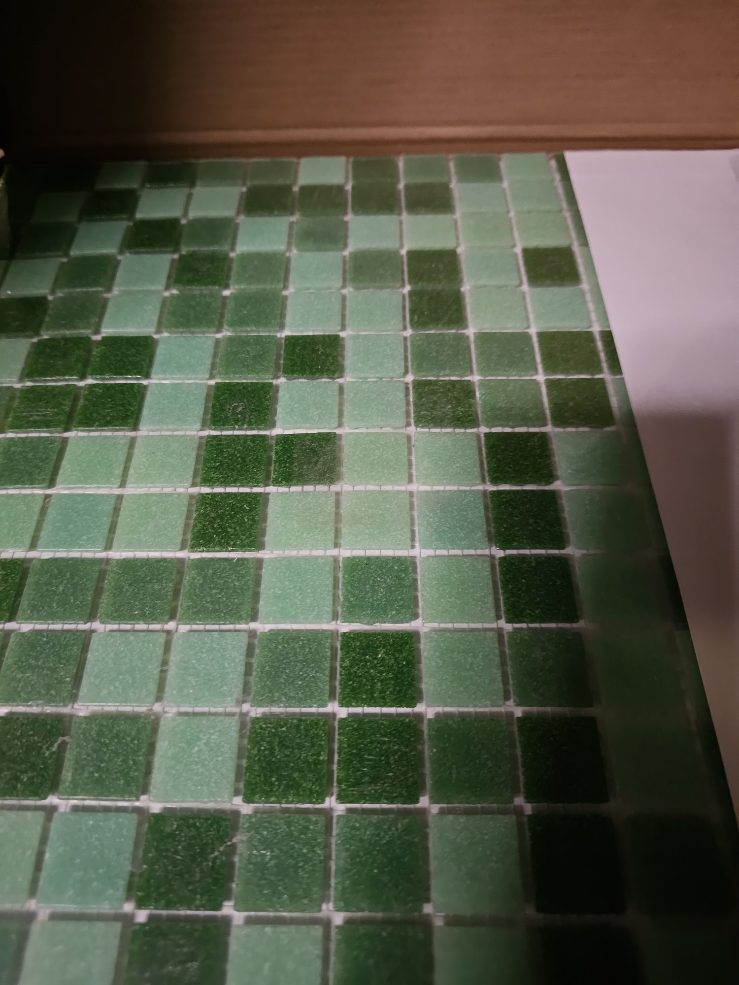 Mmozaika basenowa zielona płytki kafelki lazienkowe