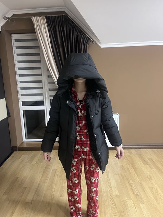 Куртка зимова двохстороння для дівчинки 10-12 років ріст 146-158