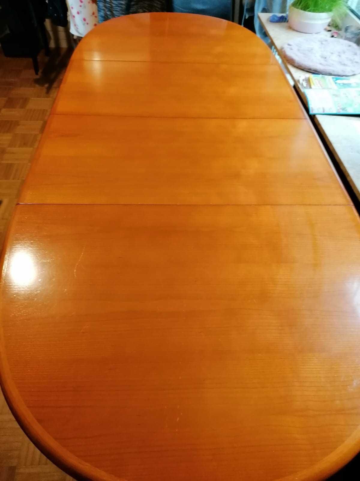 Stół z litego drewna rozkładany