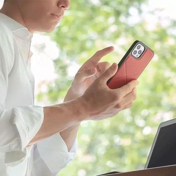 uniq transforma iphone 12/12 pro 6.1" rouge/rouge corail