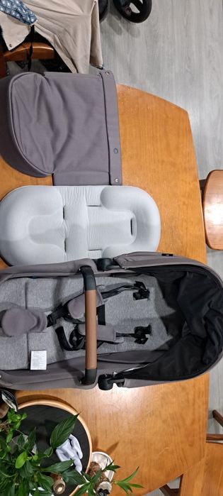 Carrinho pack trio Zélia + Alcofa + Ovo Coral cinza