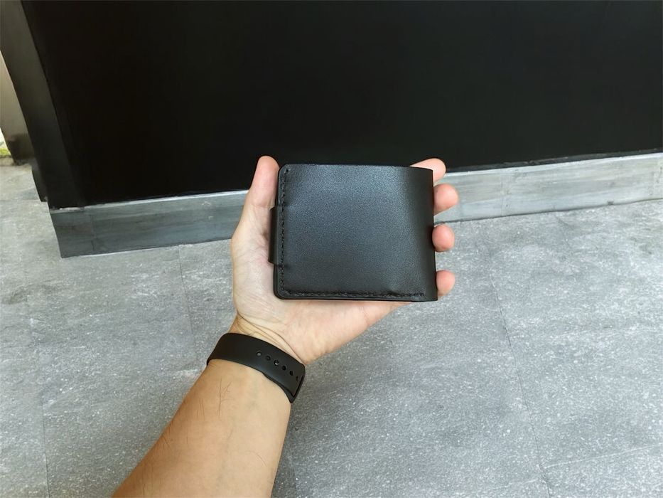 Кошелек мужской кожаный черный|Гаманець шкіряний чоловічий чорний|