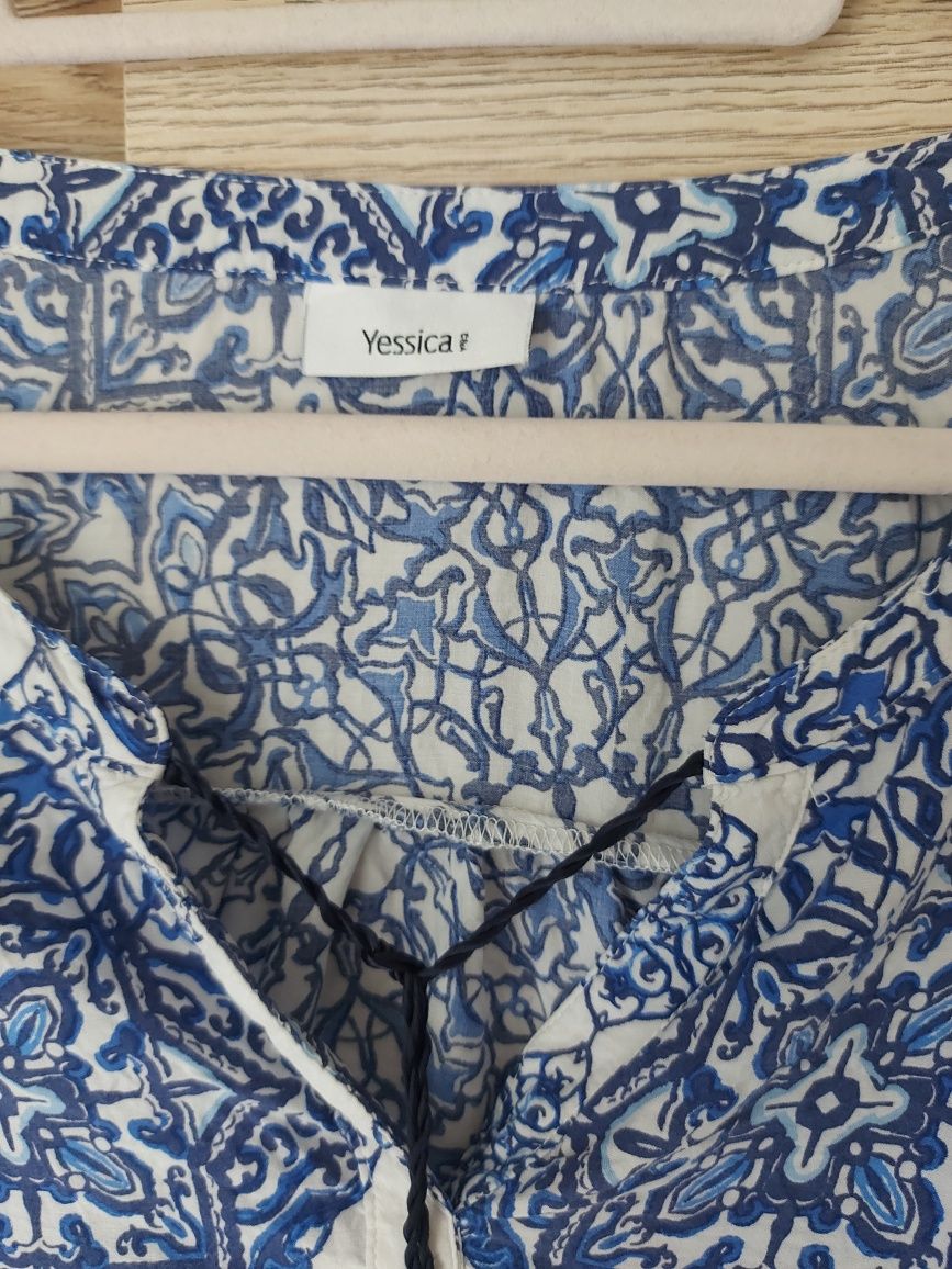Efektowna bluzka tunika boho C&A 46