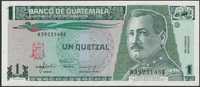 Gwatemala 1 quetzal 1992 - Jose Orellana - stan bankowy UNC