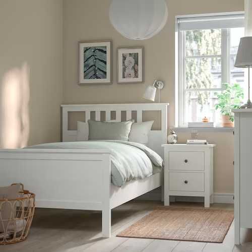 Łóżko IKEA Hemnes,r.140x200cm,rama+belka+stelaż-dostawa grat