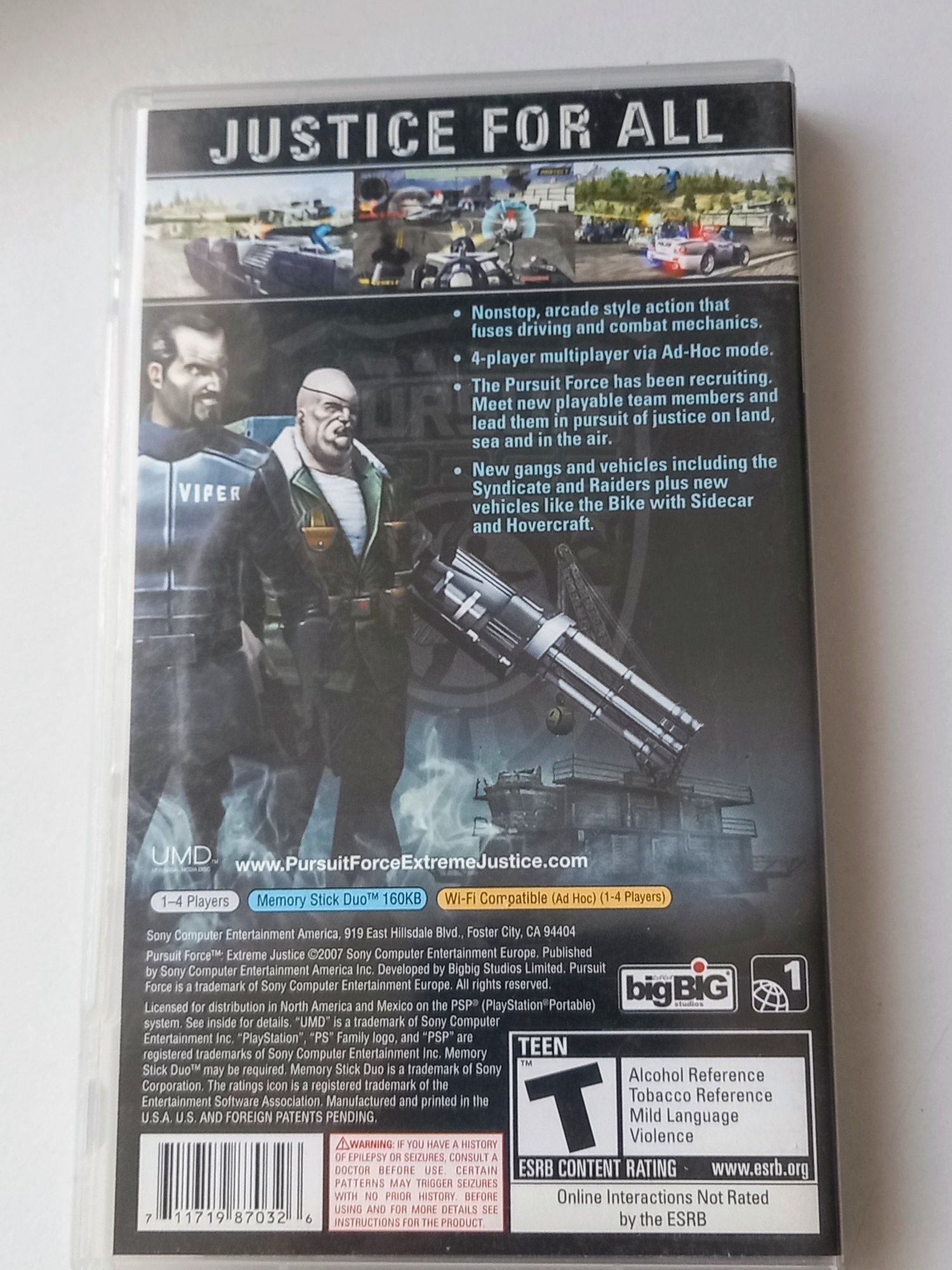 Pursuit Force psp UNIKAT