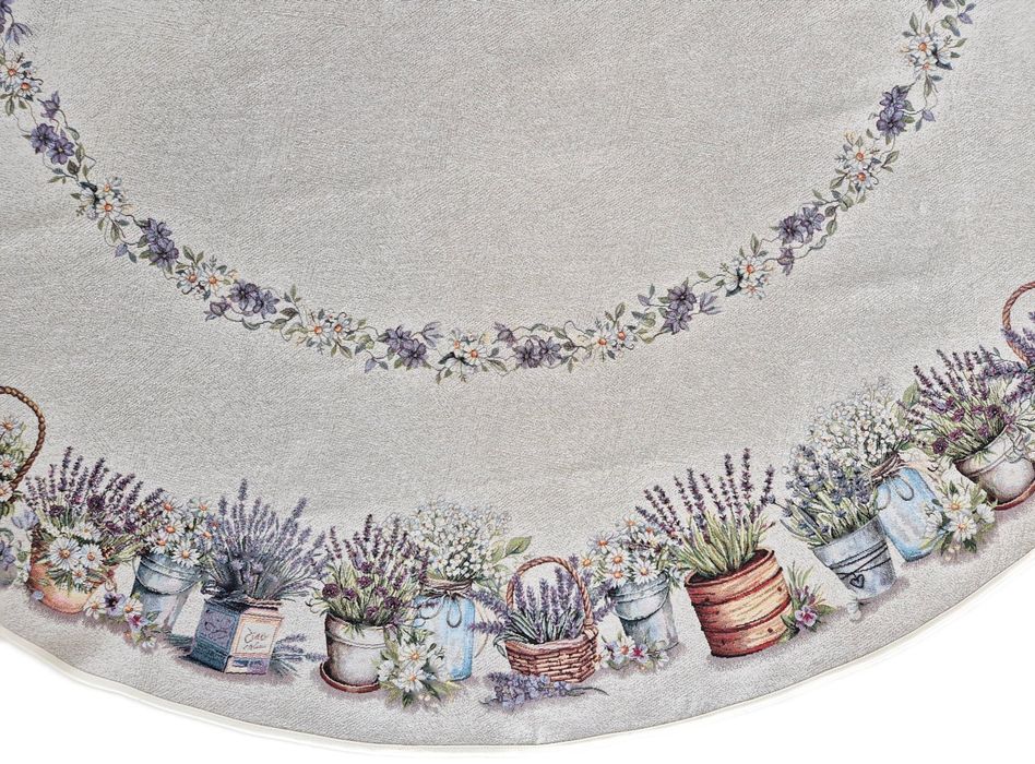 Obrus okrągły średnica 185 cm 1363 Prowansalski