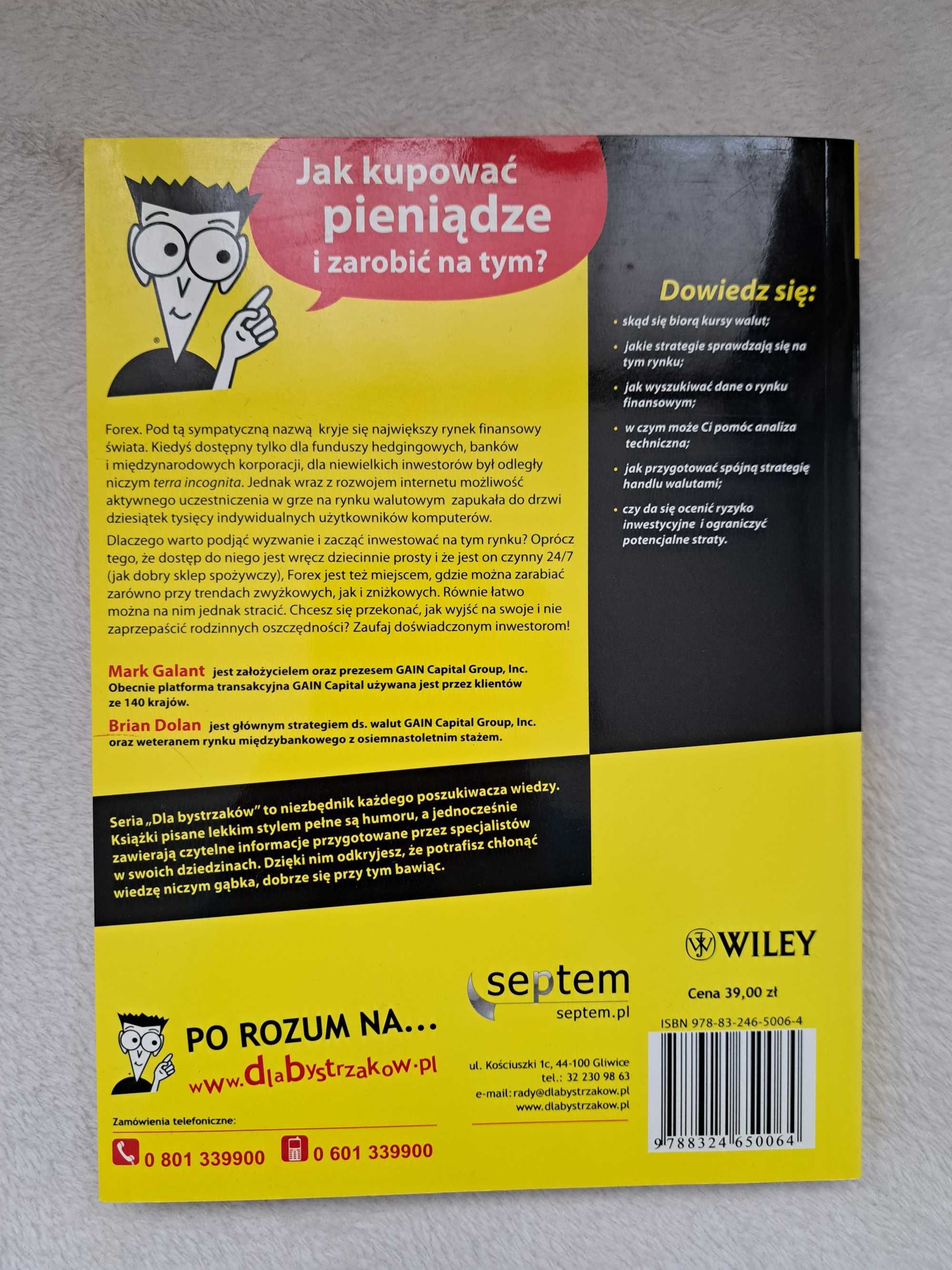 Książka Forex dla bystrzaków - Mark Galant, Brian Dolan