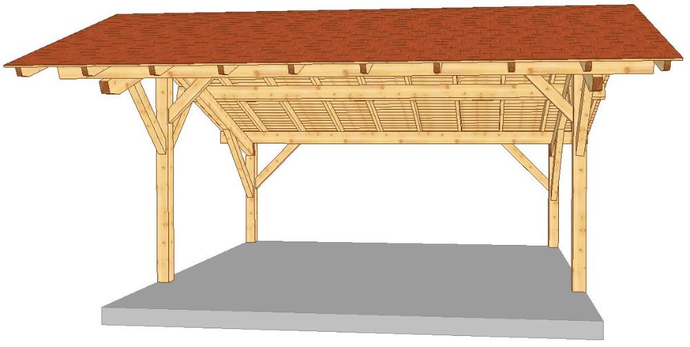 Garaż Drewniany Wiata Domek Altana Zadaszenie