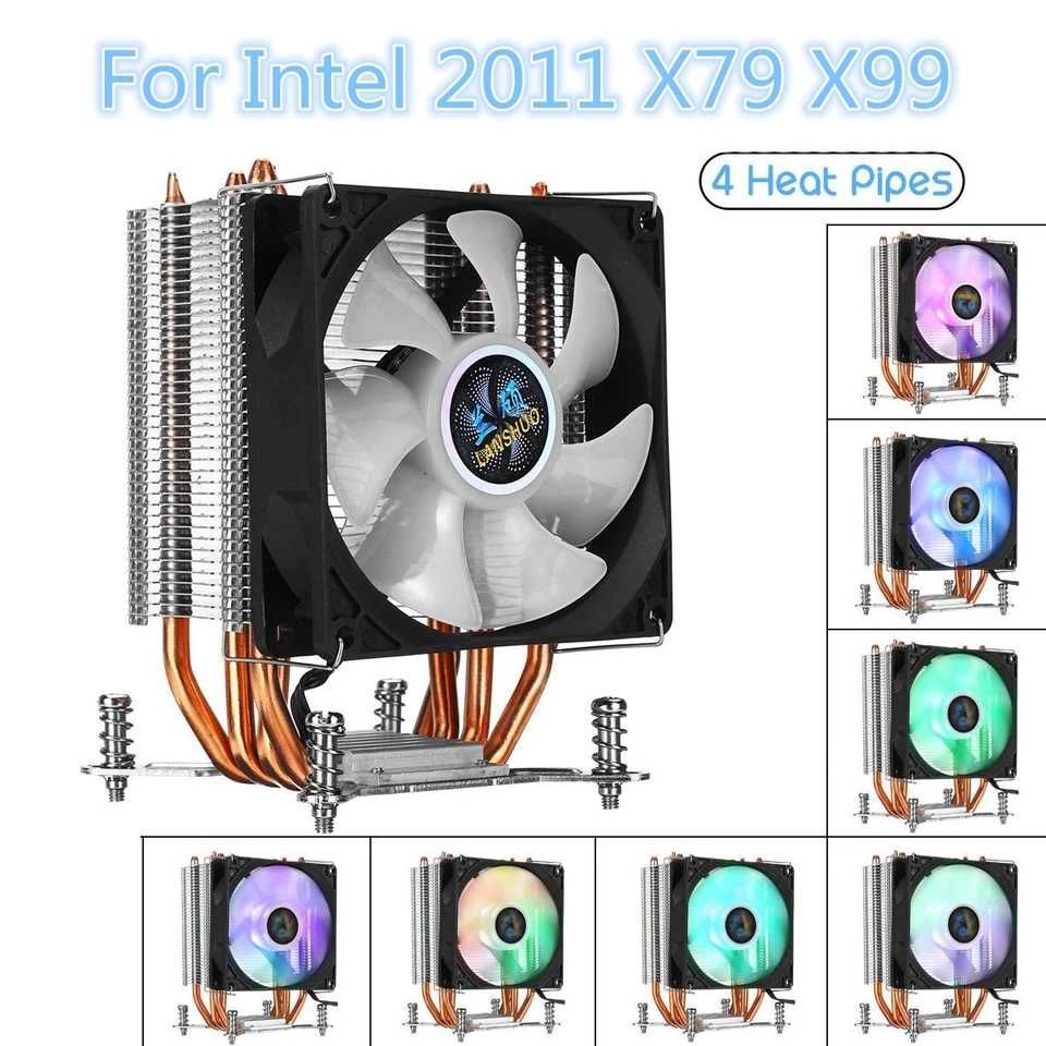 Cooler Intel 2011 X79 X99 x299 heatpipe cobre