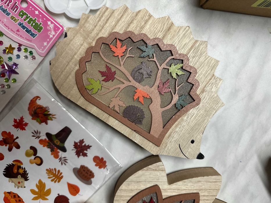 Lampy Dekoracyjne Jesienne 3D – Zestaw 2 sztuk z LED, DIY, 12 kolorów