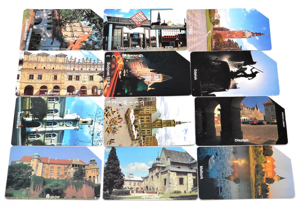 Karty telefoniczne polskie z lat 90-tych - miasta