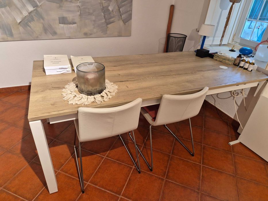 Mesa de Jantar / Secretária Grande- Estilo Moderno/Industrial