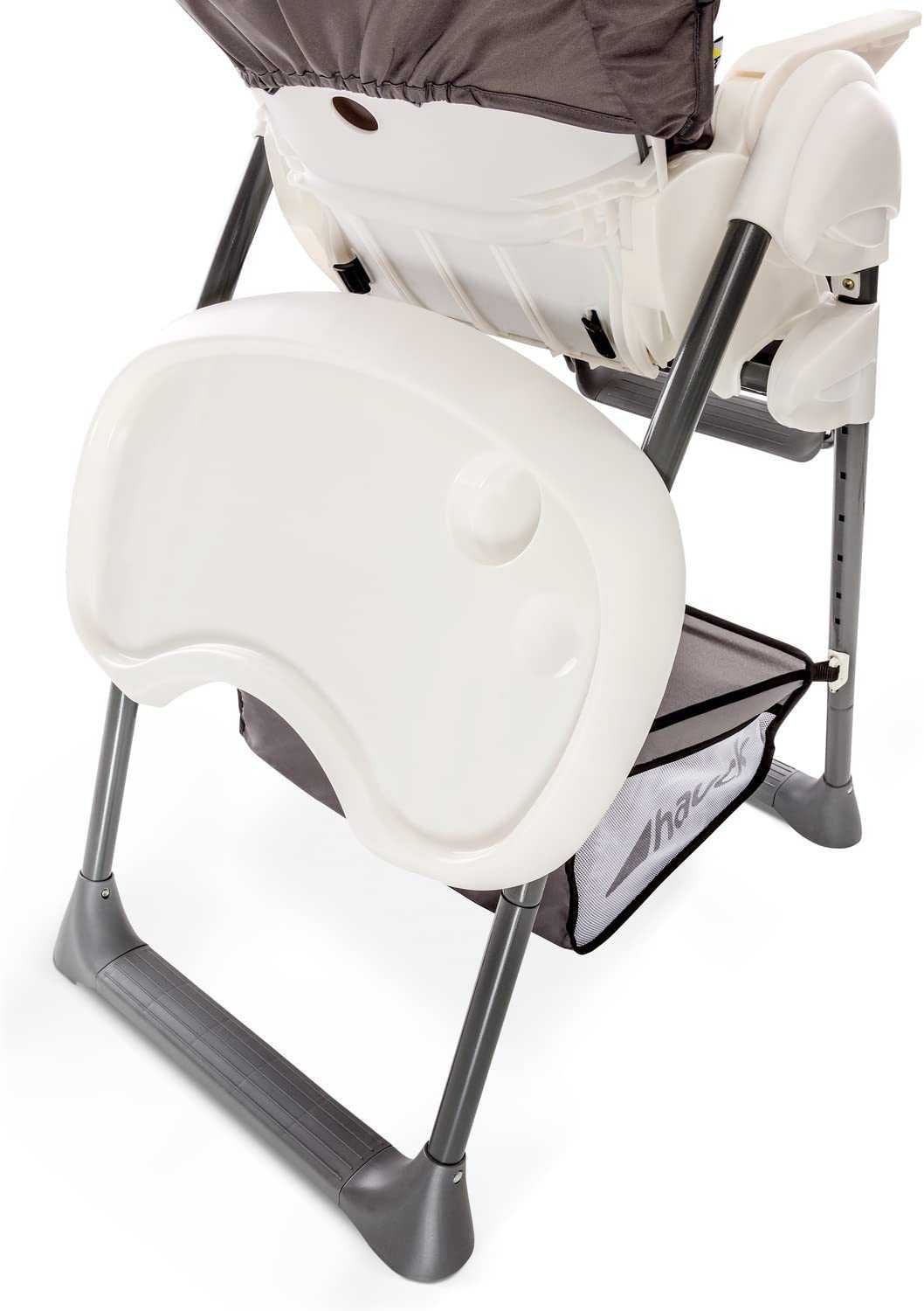 дитячий стілець для годування Hauck 665312 білий/сірий 84x58x105 см