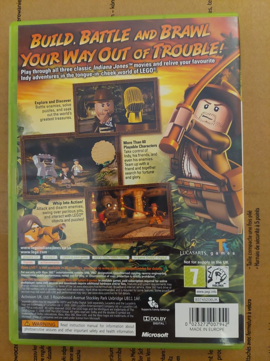 Xbox 360 Lego Indiana Jones The Orginal Adventures