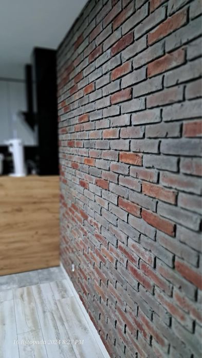 Płytki gipsowe stara cegła z gotową fugą cięte lico hit!