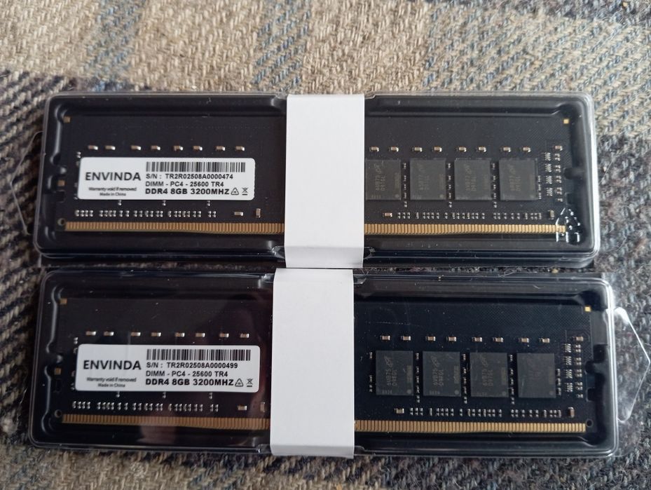 Оперативна пам'ять ENVINDA DDR4 16Gb(2X8) 3200mgz, нова, для INTEL