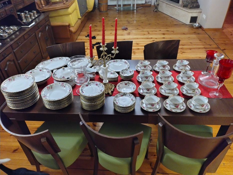 Serwis Obiadowy Porcelana Chodzież Iwona na 12 Osób