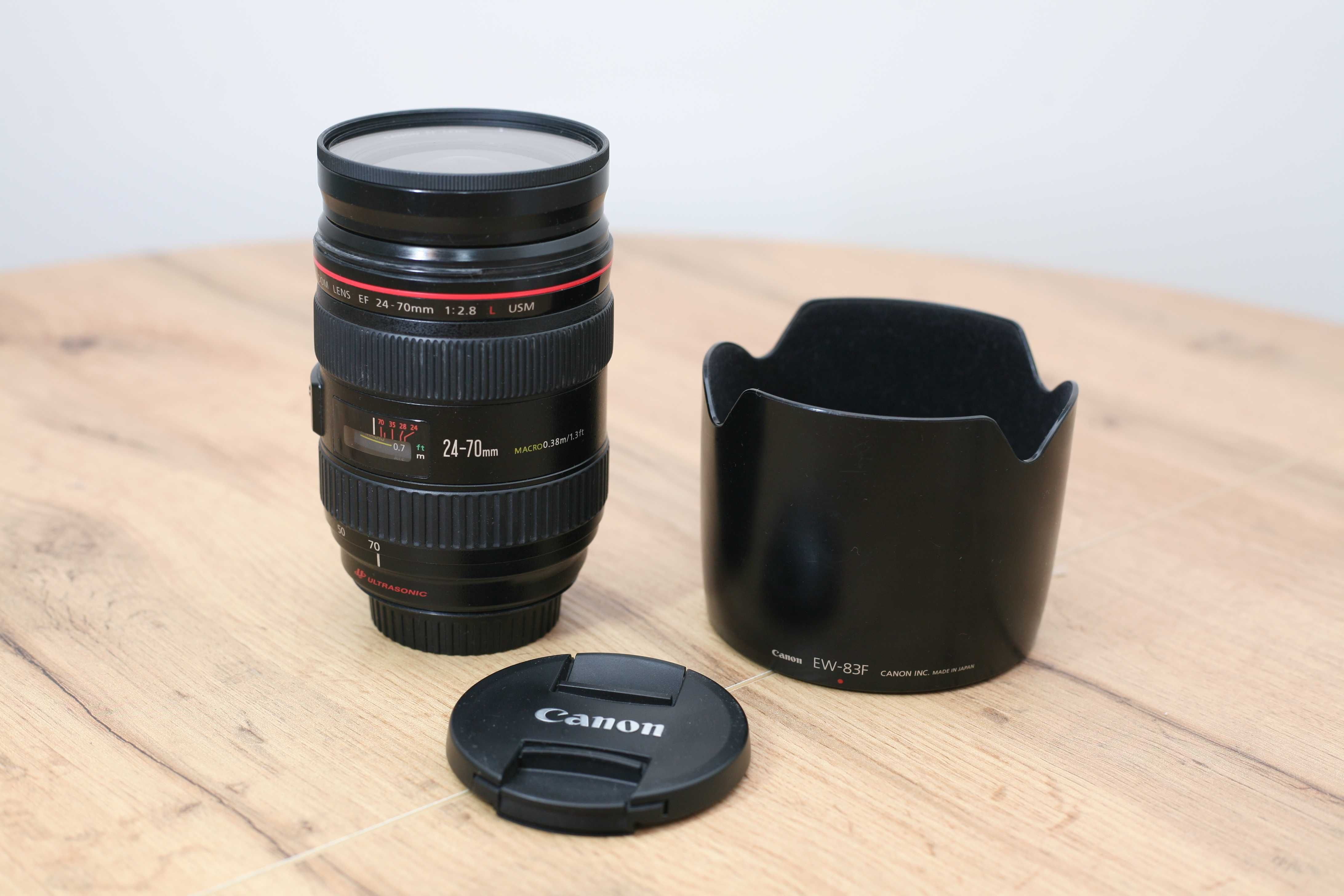 Canon EF 24-70 f/2.8 L USM – stan bdb, w pełni sprawny TANIO