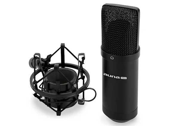 Mikrofon pojemnościowy,Auna MIC-900B USB, kolor czarny