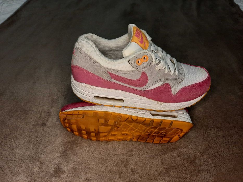 Кросівки Nike AIR Max 1 Essential Trainers Max 90 Рожеві Білі Замшеві