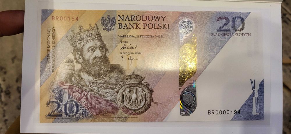 20 zł banknot Bolesław Chrobry nr ...194
