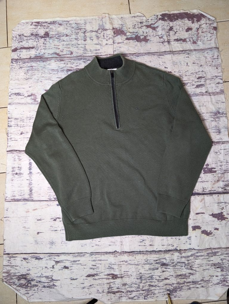 Bluza crewneck Calvin klein golf khaki xxl